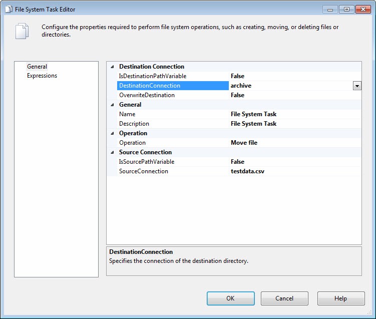 SQL SERVER - The Basics of the File System Task, Part 1 - Notes from the Field #071 image014 