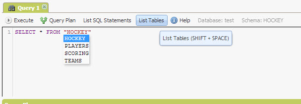SQL - Quick Start with Explorer Sections of NuoDB - Query NuoDB Database 28 