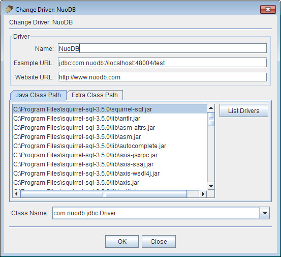 SQL - NuoDB and Third Party Explorer - SQuirreL SQL Client, SQL Workbench/J and DbVisualizer a3 