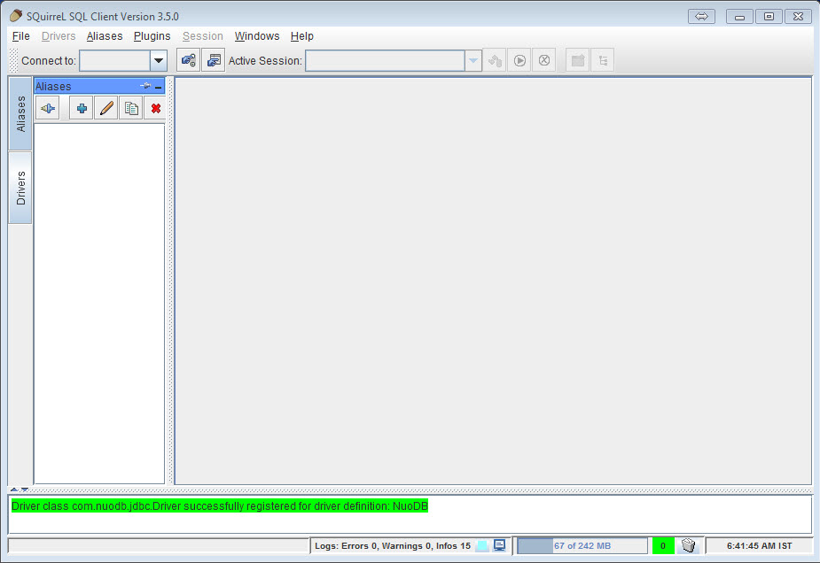 SQL - NuoDB and Third Party Explorer - SQuirreL SQL Client, SQL Workbench/J and DbVisualizer a5 