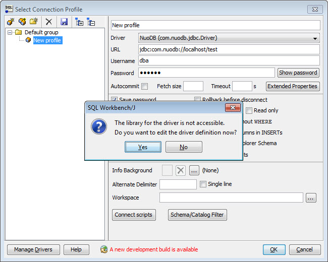 SQL - NuoDB and Third Party Explorer - SQuirreL SQL Client, SQL Workbench/J and DbVisualizer b2 