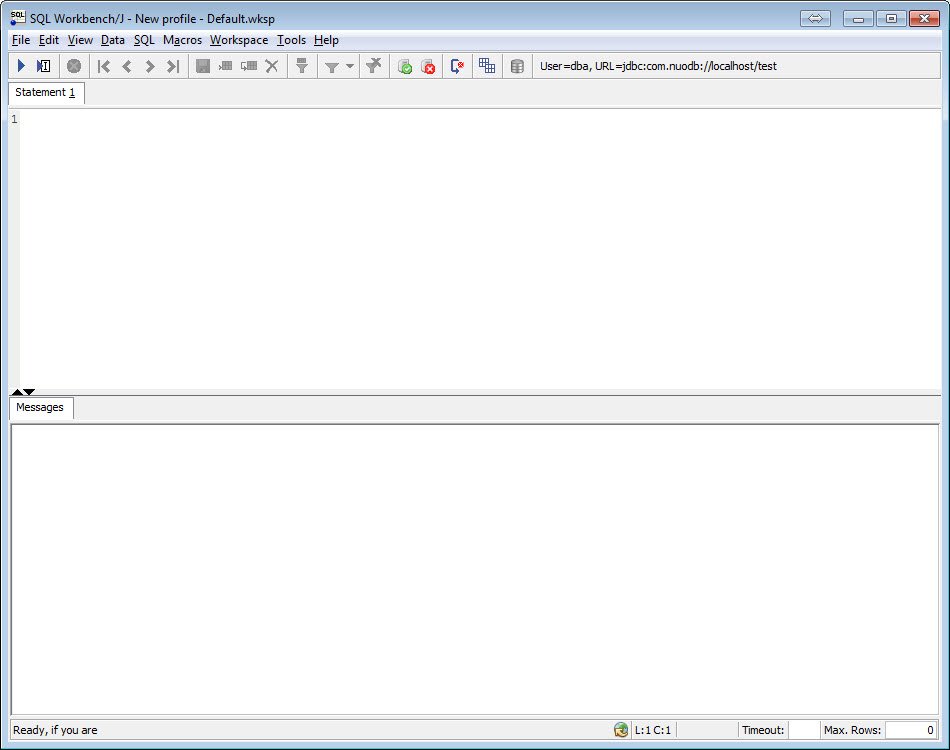 SQL - NuoDB and Third Party Explorer - SQuirreL SQL Client, SQL Workbench/J and DbVisualizer b4 
