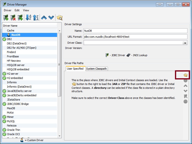 SQL - NuoDB and Third Party Explorer - SQuirreL SQL Client, SQL Workbench/J and DbVisualizer c3 