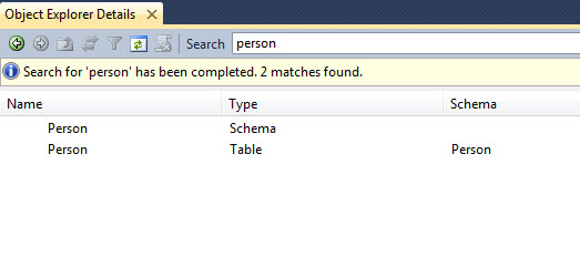 SQL SERVER - Find Anything in Object Explorer in SSMS objectsearch1 