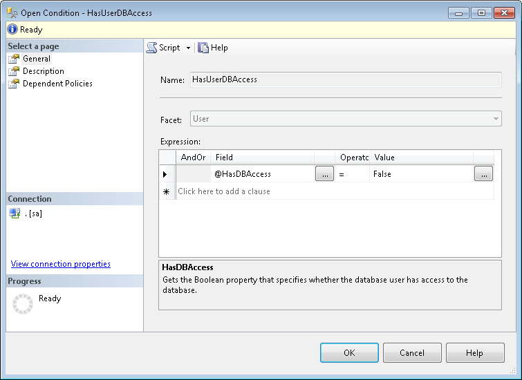 SQL SERVER - Identifying Guest User using Policy Based Management pbm2-2 