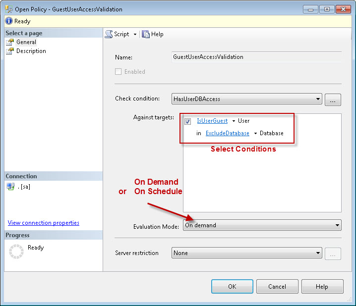 SQL SERVER - Identifying Guest User using Policy Based Management pbm5 