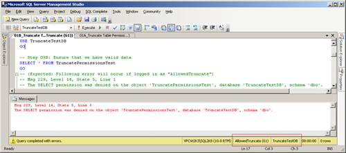 SQL SERVER - Securing TRUNCATE Permissions in SQL Server permissions4 
