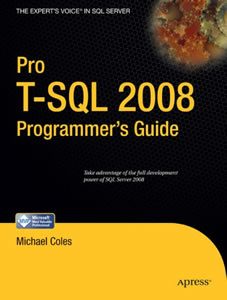 SQLAuthority Book Review - Pro T-SQL 2008 Programmer’s Guide by Michael Coles protsql2008 