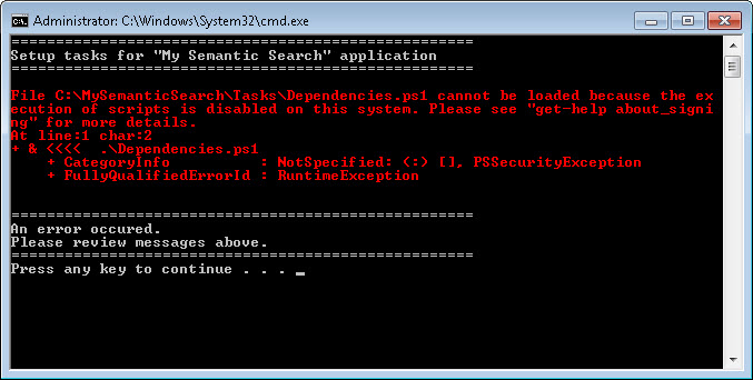 SQL SERVER - Fix: Error: File Cannot be Loaded Because the Execution of Scripts is Disabled on This System pserror 