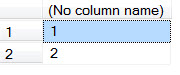 SQL SERVER - Simple Puzzle with UNION - Part 2 puzzunion-1 