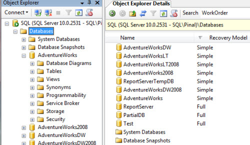SQL SERVER - Four Different Ways to Find Recovery Model for Database rm2 