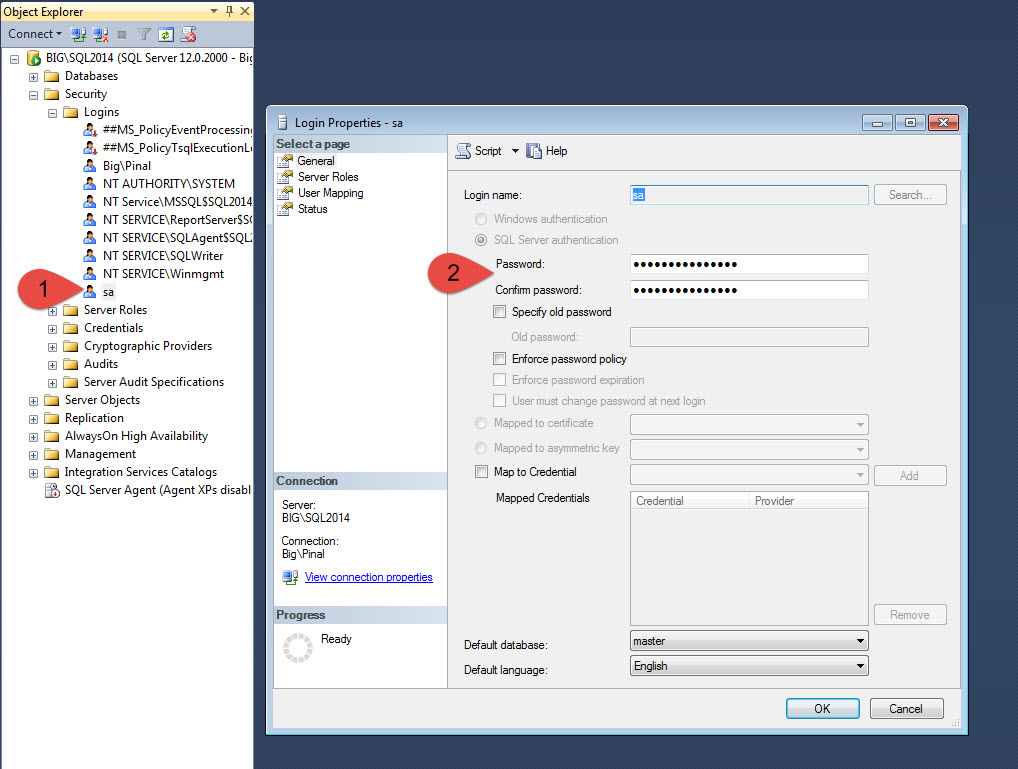 SQL SERVER - Reset SA Password - SQL in Sixty Seconds #066 sachangepass 