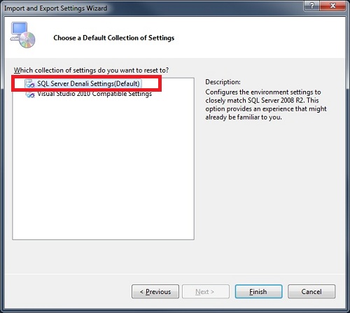 SQL SERVER - SSMS 2012 Reset Keyboard Shortcuts to Default setkeyboard3 