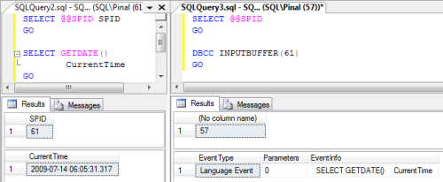 SQL SERVER - Get Last Running Query Based on SPID spid1 