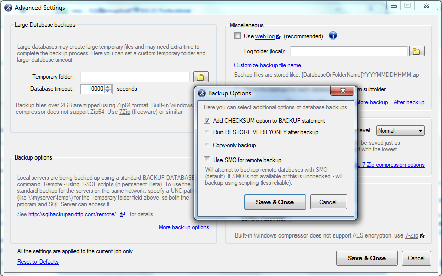 9 Things You Should be Doing with Your Backups - Backup Tips - SQL Server Backup Tips sqlbackup14-3 
