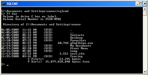 SQL SERVER - sqlcmd vs osql - Basic Comparison sqlcmd1 