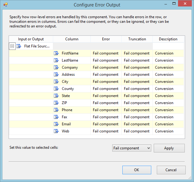 SQL SERVER - SSIS Component Error Outputs - Notes from the Field #034 ssis34-2 