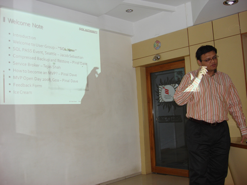 SQLAuthority Author Visit - Ahmedabad SQL Server User Group Meeting - November 2008 UGnov2 