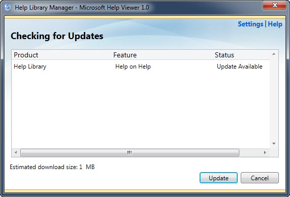 SQL SERVER - Manage Help Settings - CTRL + ALT + F1 updatehelp 