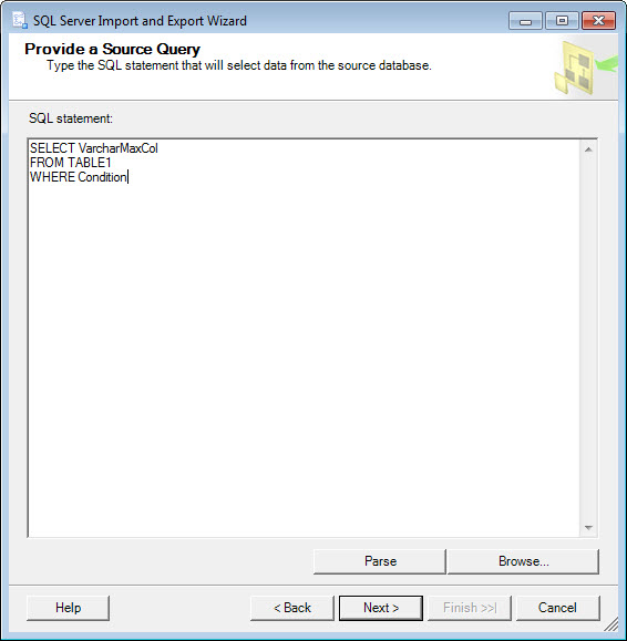 SQL SERVER - Retrieve All the Data from VARCHAR(MAX) Column varcharmax6 