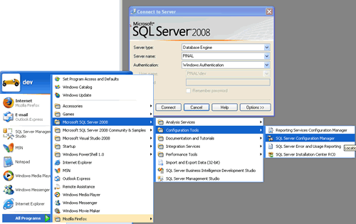 SQL SERVER - FIX : ERROR : Could Not Connect to SQL Server - TDSSNIClient initialization failed with error 0x7e, status code 0x60 2Config_Tool 