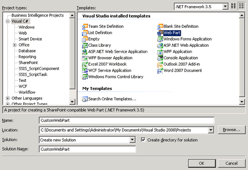SQLAuthority News - SharePoint - Steps To Create A Custom WebPart - Deploy It SharePoint Site Step2 