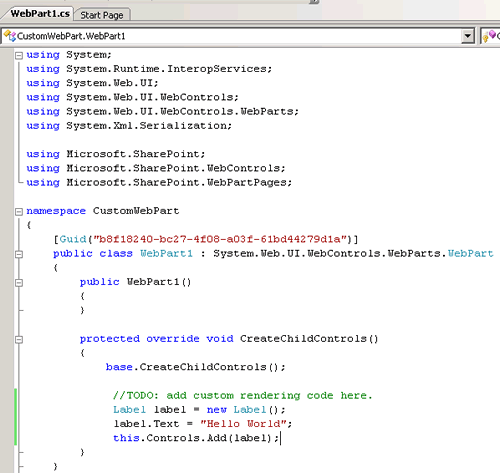 SQLAuthority News - SharePoint - Steps To Create A Custom WebPart - Deploy It SharePoint Site Step3 