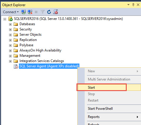SQL SERVER - FIX - Agent XPs Component is Turned Off as Part of the Security Configuration for this Server MP-Error-03 
