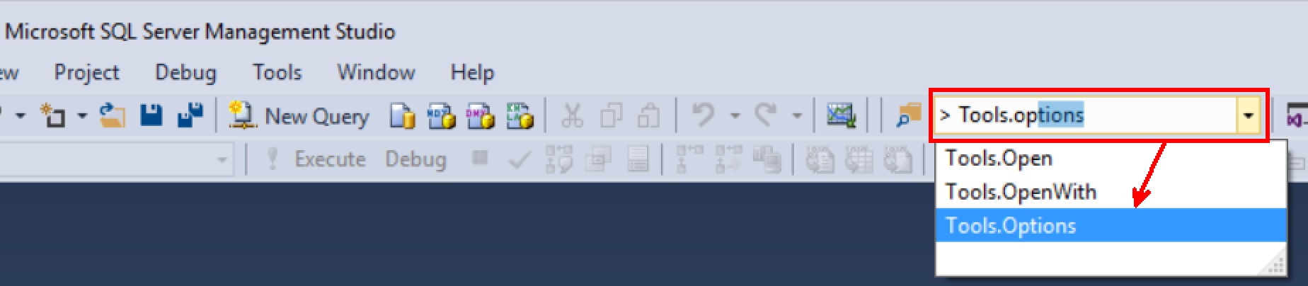 SQL SERVER - Hidden SSMS Gem: Find Dialog's Unknown Functionality Open-tools-dialog-from-find-01 