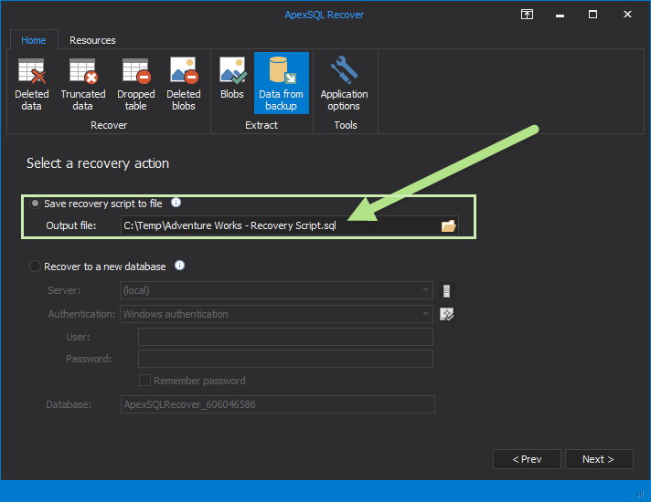 SQL SERVER - How to Recover Truncated or Deleted Data When a Database Backup is or is not Available apexrecover4 