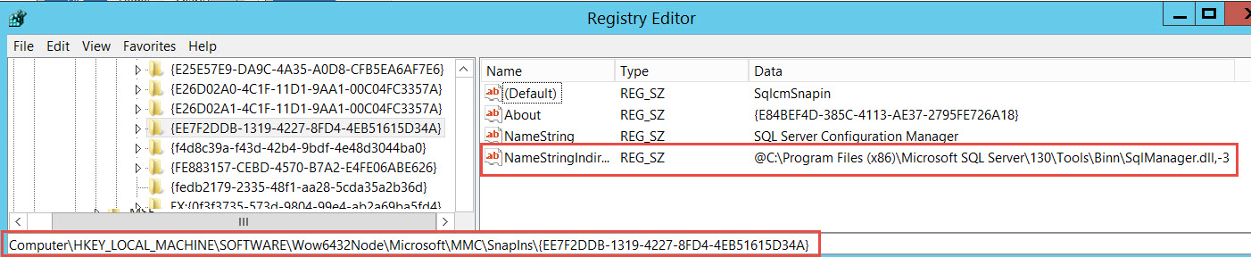 SQL SERVER - Configuration Manager - MMC could not create the snap-in. The snap-in might not have been installed correctly mmc-snap-03 