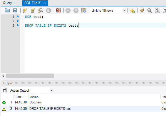 MySQL - How to Drop Table If Exists in Database? mysql-drop2 