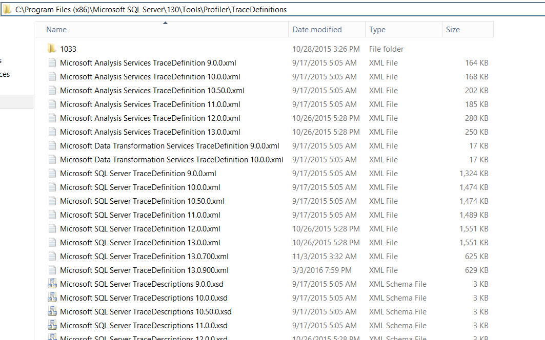 SQL SERVER - FIX: SQL Profiler Error - Cannot Retrieve Trace Definition for SQL Server Version profiler-err-03 