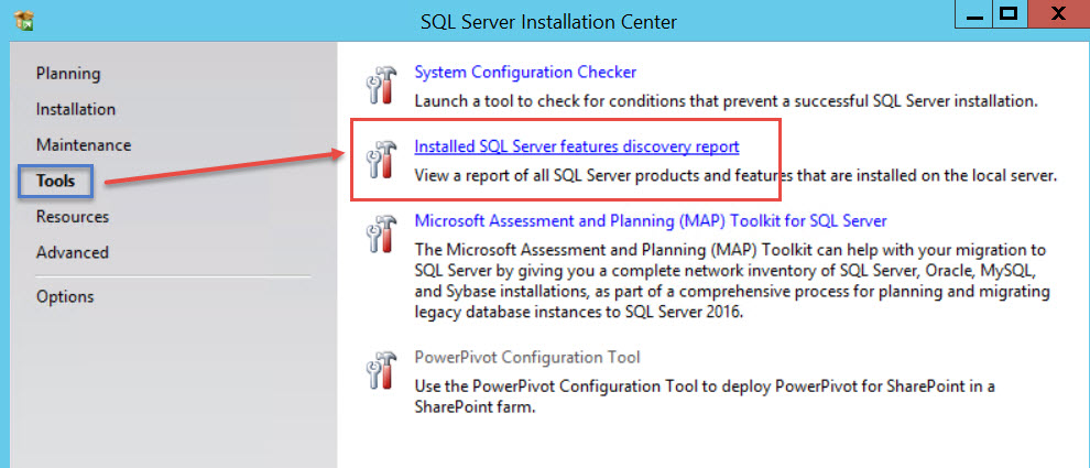 SQL SERVER - Discovery Report - How to Find Information About Installed Features? sql-dis-02 