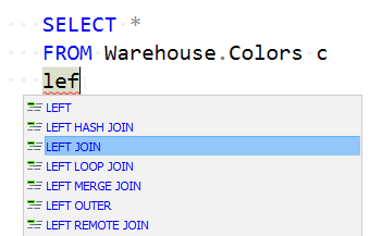 SQL Complete - Smart Code Completion and SQL Formatting sqlcomplete02 