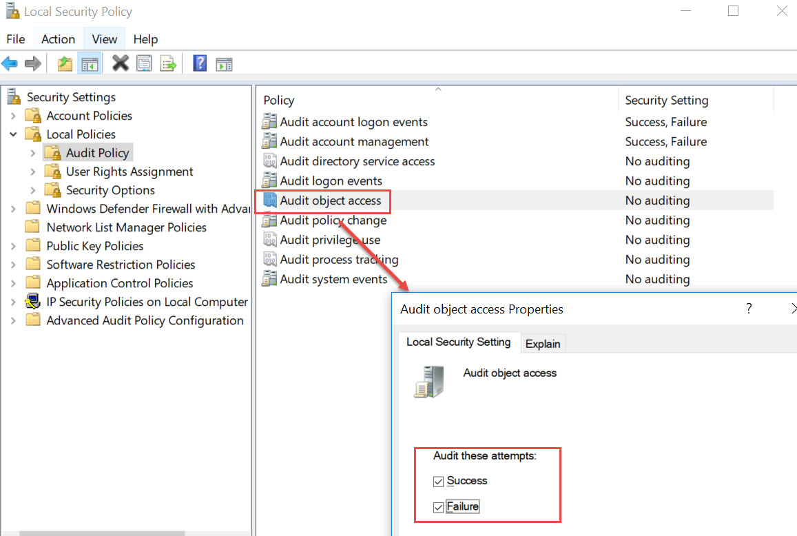 How to Enable Files & Folders Level Auditing in SQL Server? - Interview Question of the Week #176 audi-01 