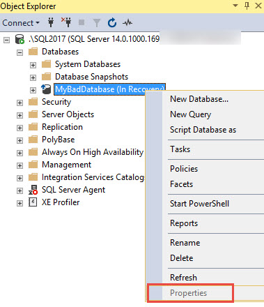 SQL SERVER - Msg 3743: The Database is Enabled for Database Mirroring. Database Mirroring Must be Removed Before you Drop the Database drop-mirror-err-02 