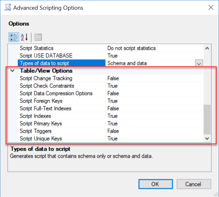 SQL SERVER - Restoring SQL Server 2017 to SQL Server 2005 Using Generate Scripts genscript6 