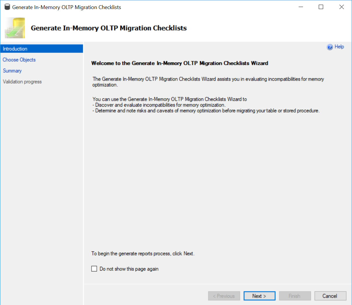 SQL SERVER - Generating In-Memory OLTP Migration CheckList inmemorychecklist2 