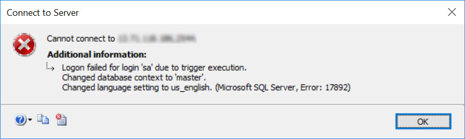 SQL SERVER - Be Careful with Logon Triggers - Don’t use Host_Name logon-trig-01 