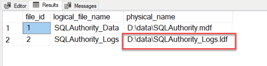 SQL SERVER - Rename Physical Database File Name for Any Database physicalrename3 