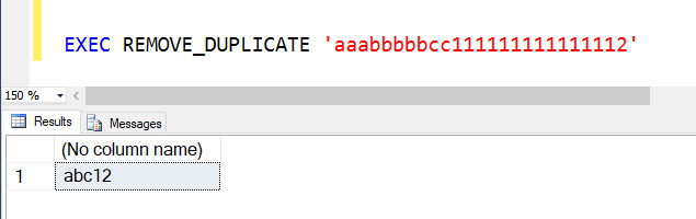 SQL SERVER - Remove Duplicate Chars From String - Part 2 removeduplicate1 