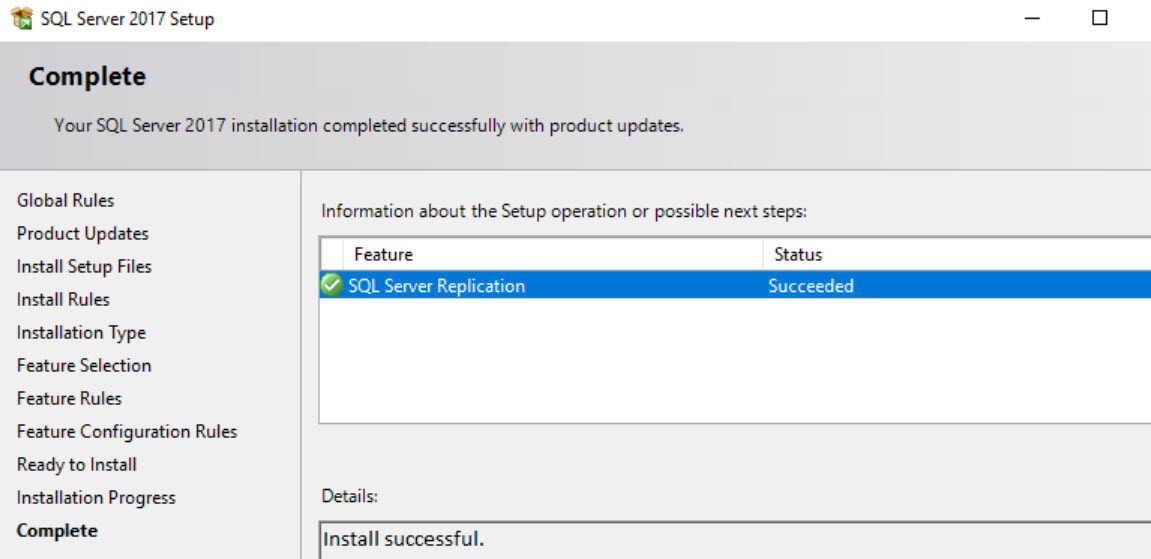 SQL SERVER - Error 21028 : Replication Components are not Installed on This Server repl-missing-05 