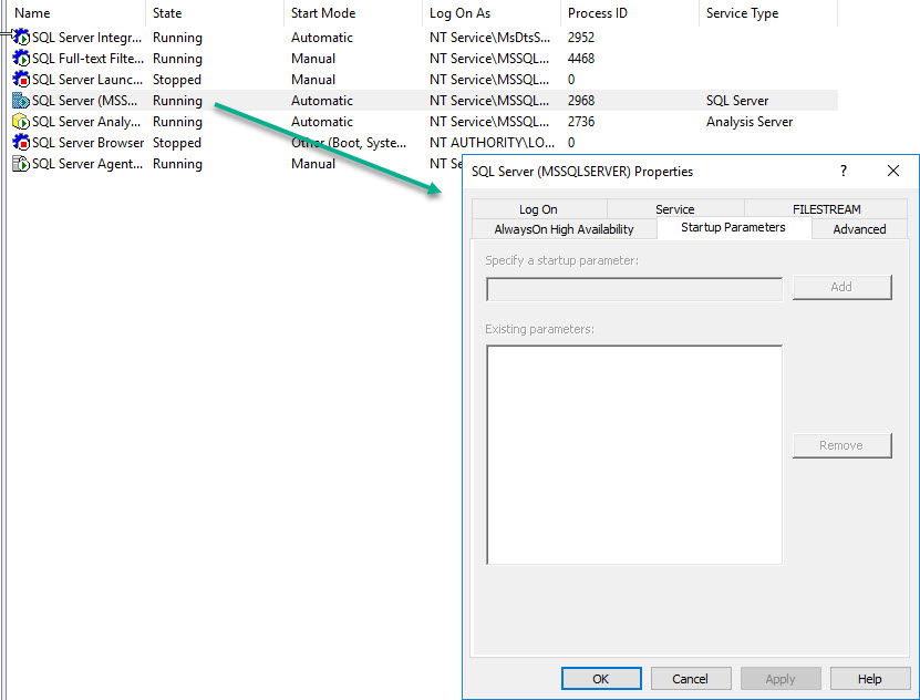 SQL SERVER - Empty Startup Parameters in SQL Server Configuration Manager sscm-param-01 