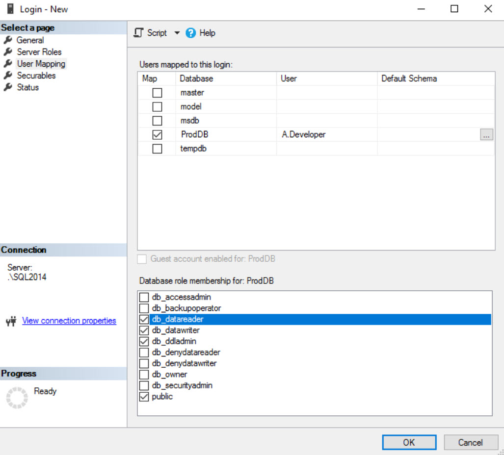SQL SERVER - You Are Not Logged on as the Database Owner or System Administrator sysadm-err-02 