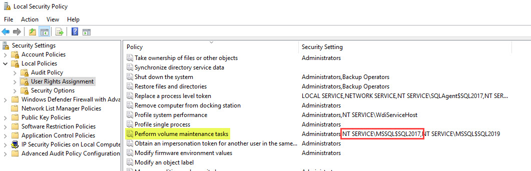 SQL SERVER 2019 - How to Turn On or Enable Instant File Initialization? SSCM-2019-IFI-02 