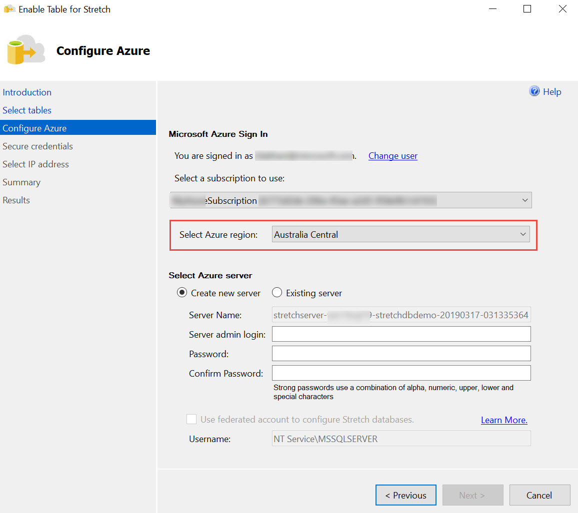 SQL SERVER - Stretch Database - ERROR: The Provided Location is Not Available for Resource Group StrechDB_Reg_Err-01 