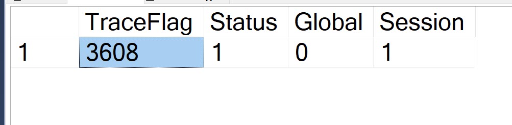 SQL SERVER - Checking Traceflag Status with TRACESTATUS TRACESTATUS1 