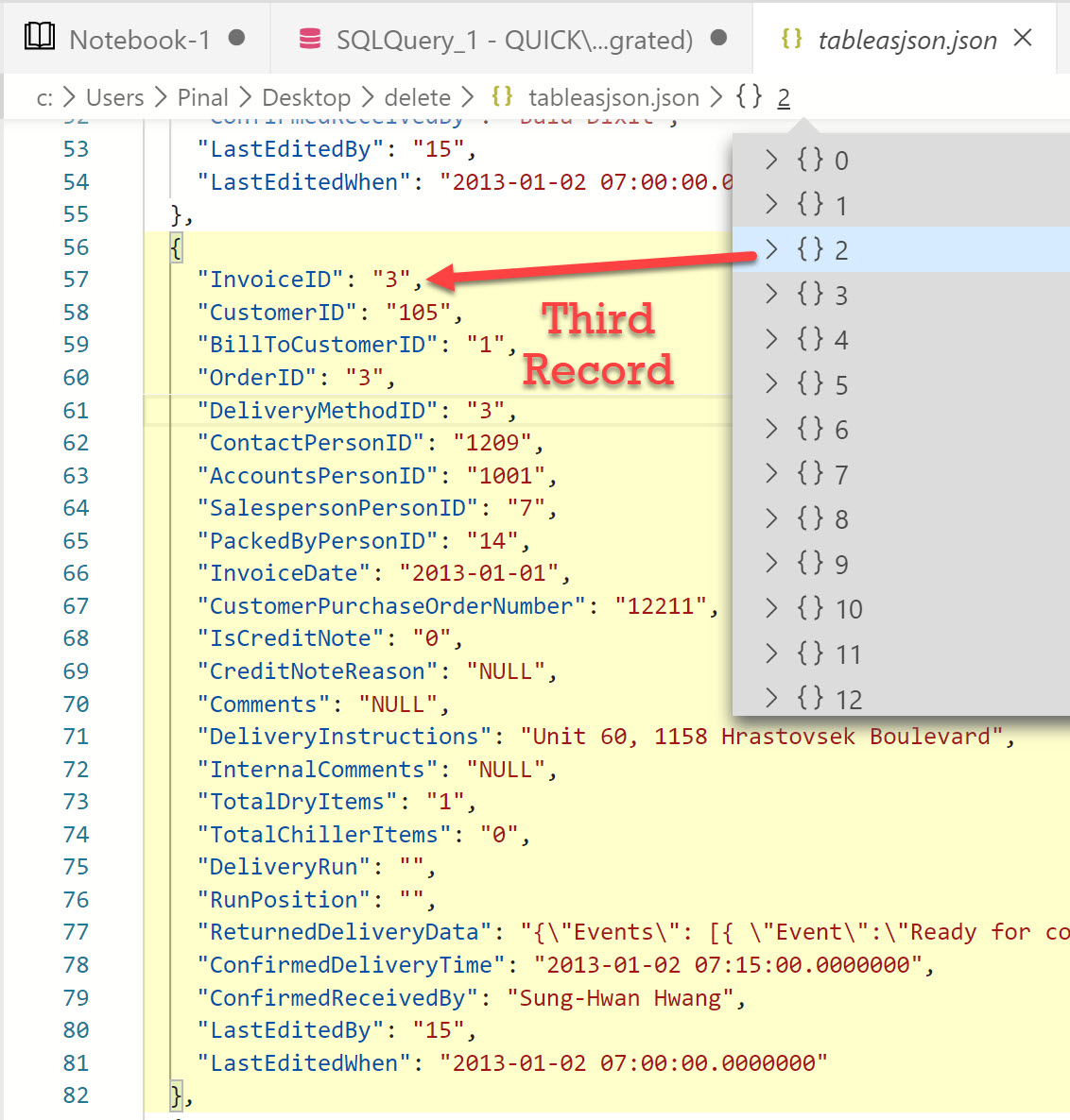 Azure Data Studio- Export Any SQL SERVER Query As JSON ads3 