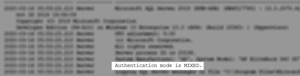 SQL SERVER - Why Server Authentication is Disabled? What Mode is SQL Server Using Currently? auth-disabled-02 